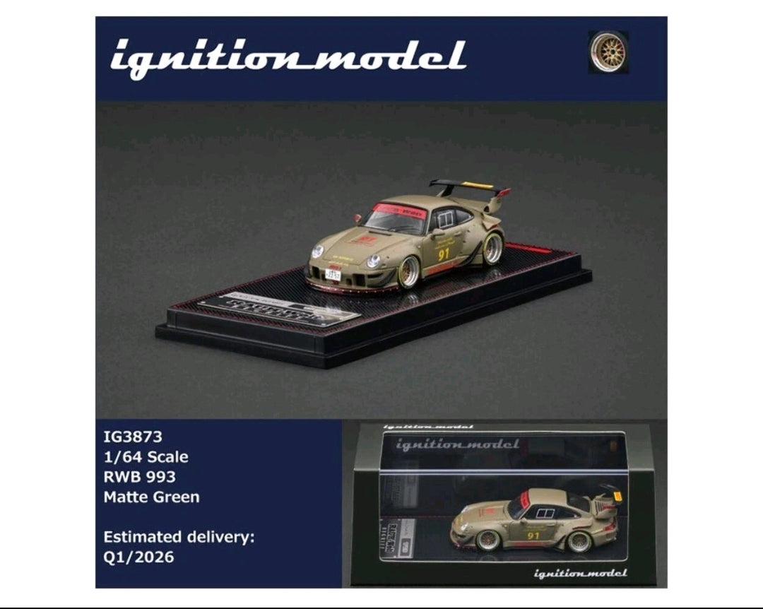 Ignition Model 1:64 RWB 993 - Matte Green