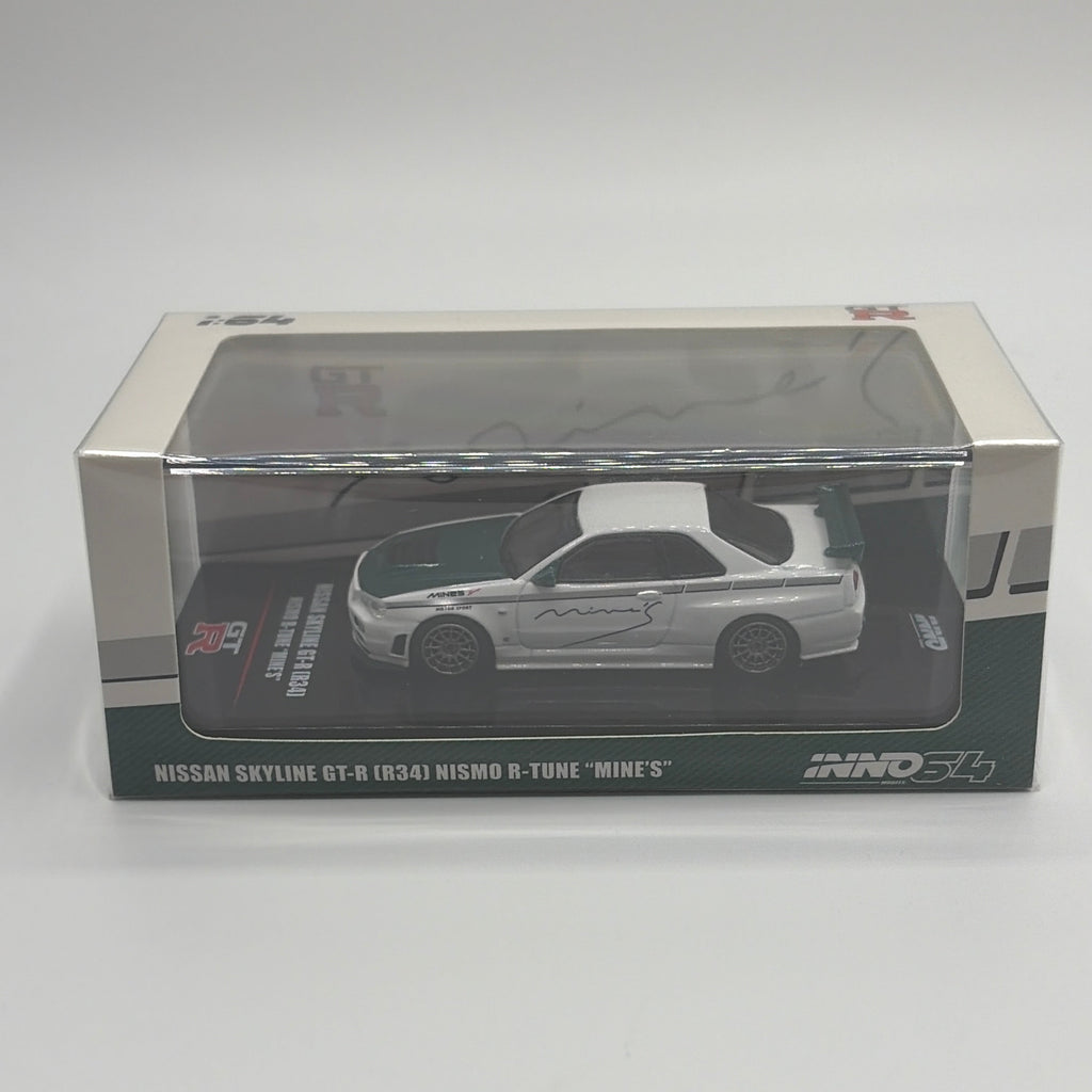 INNO64 Nissan Skyline GT-R R34 NISMO R-Tune MINE'S 1:64