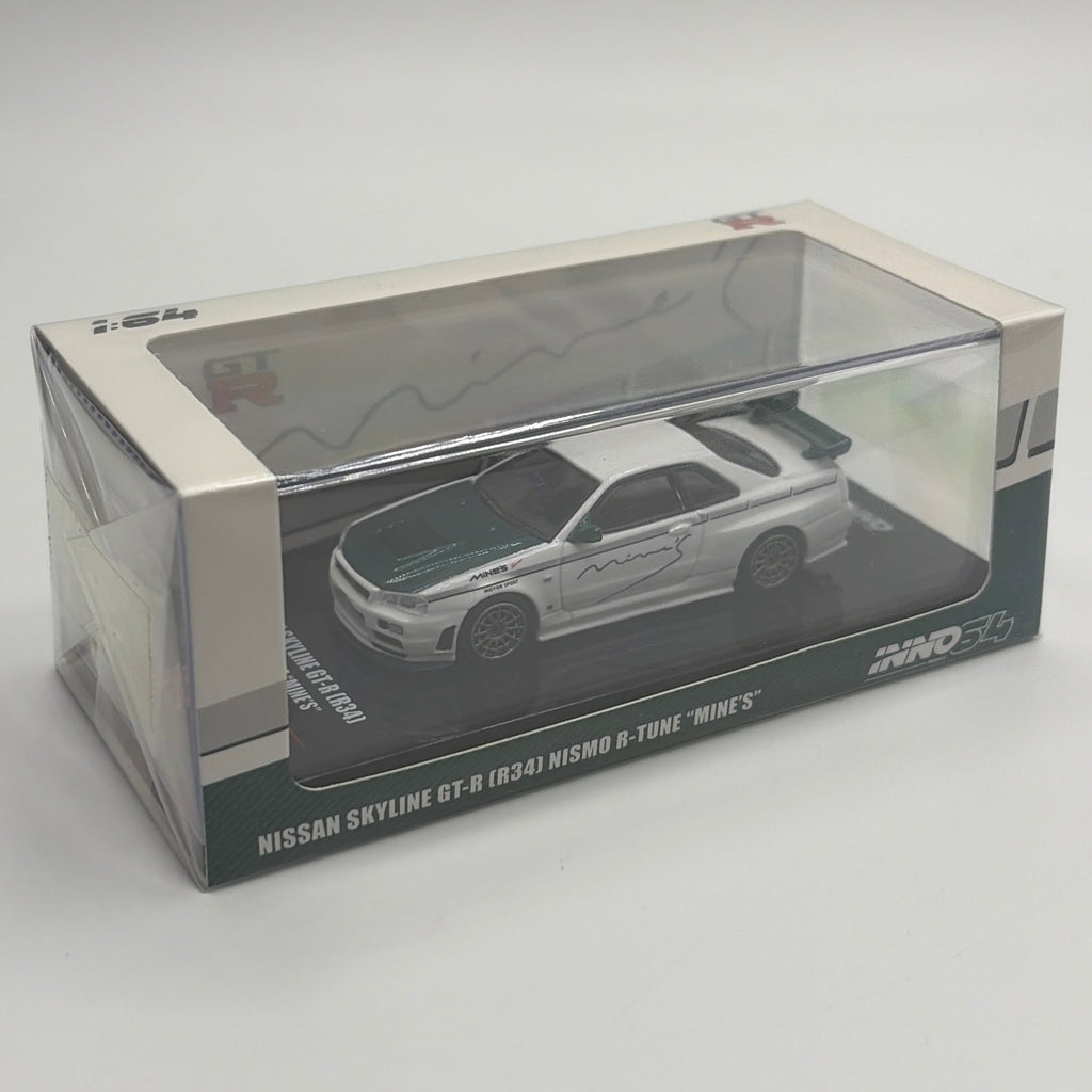 INNO64 Nissan Skyline GT-R R34 NISMO R-Tune MINE'S 1:64
