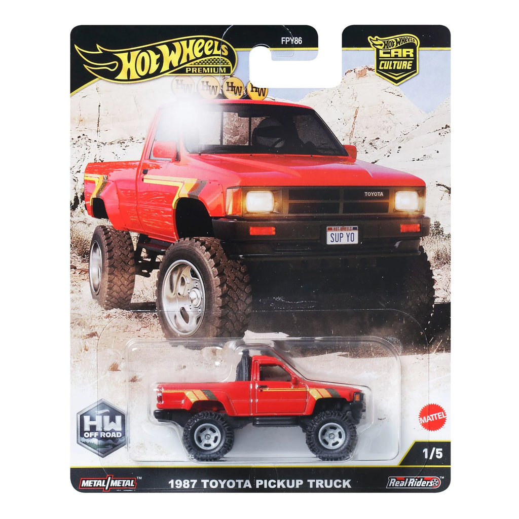 Hot Wheels Premium Car Culture Off Road 1987 Toyota Pickup Truck Solid Pack of 10