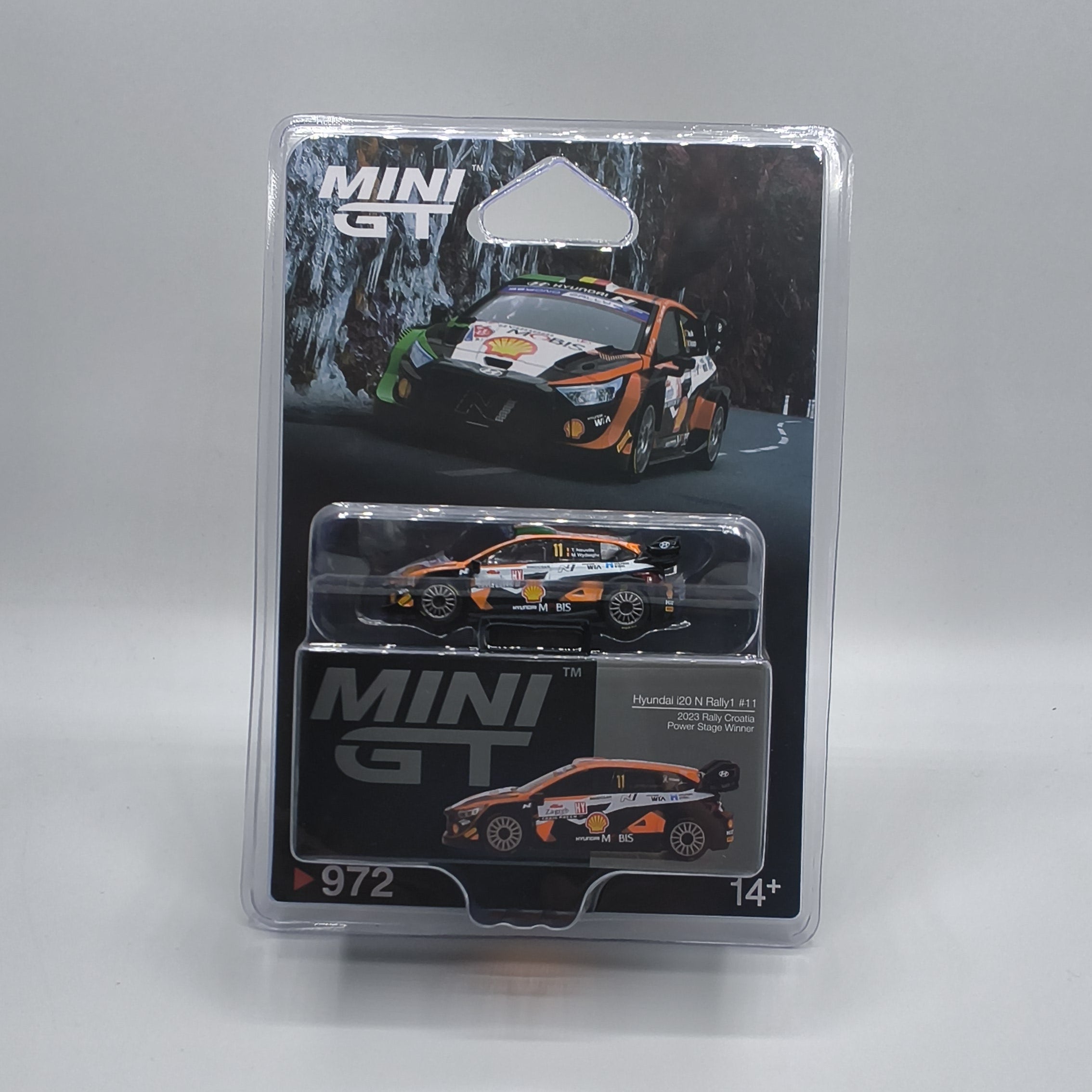 MINI GT #972 Hyundai i20 N Rally1 #11 – 2023 Rally Croatia Power Stage Winner