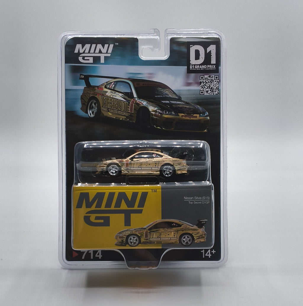 Mini GT #714 Nissan Silvia (S15) Top Secret Edition D1GP 1/64