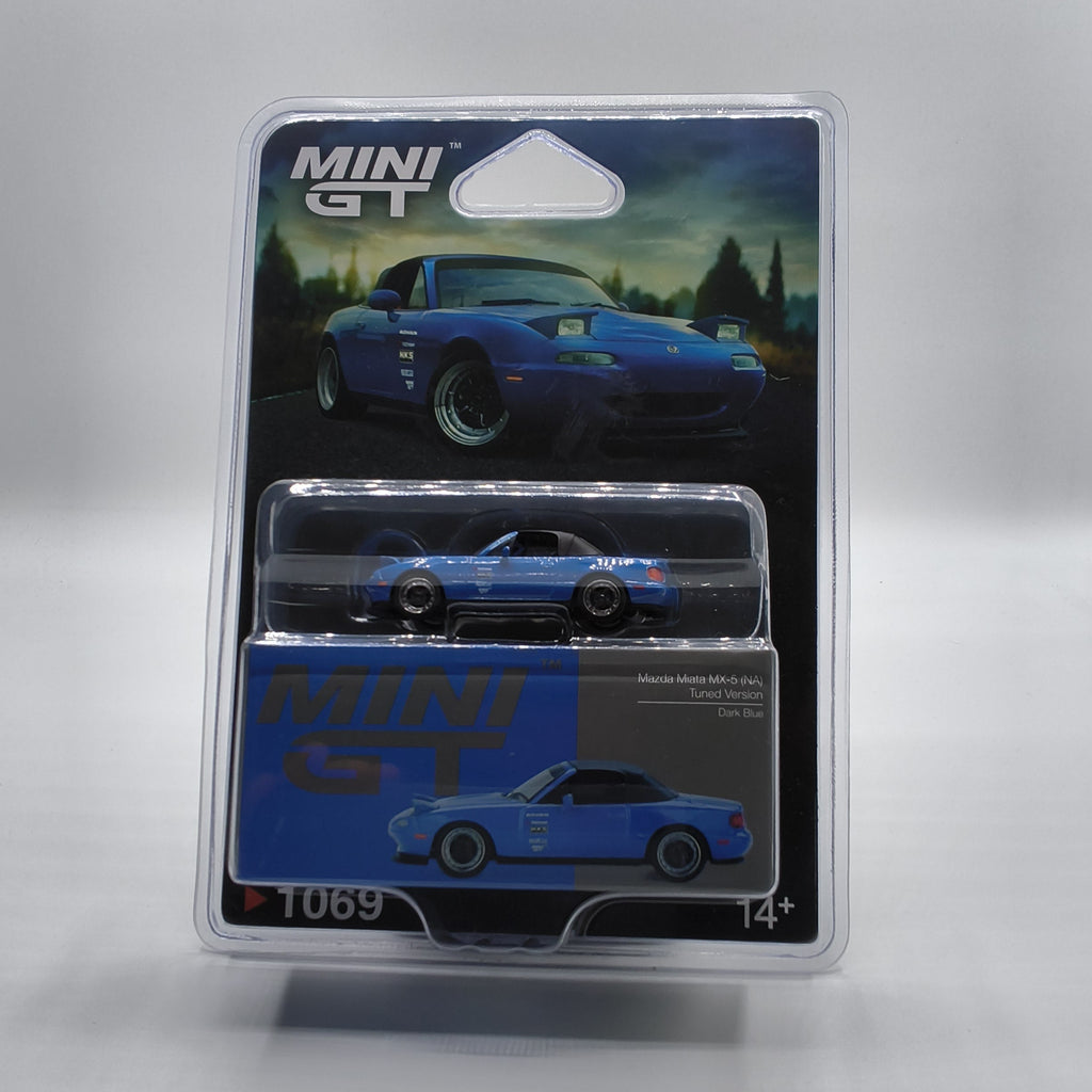 Mini GT Mazda Miata MX-5 (NA) Tuned Version Dark Blue #1069