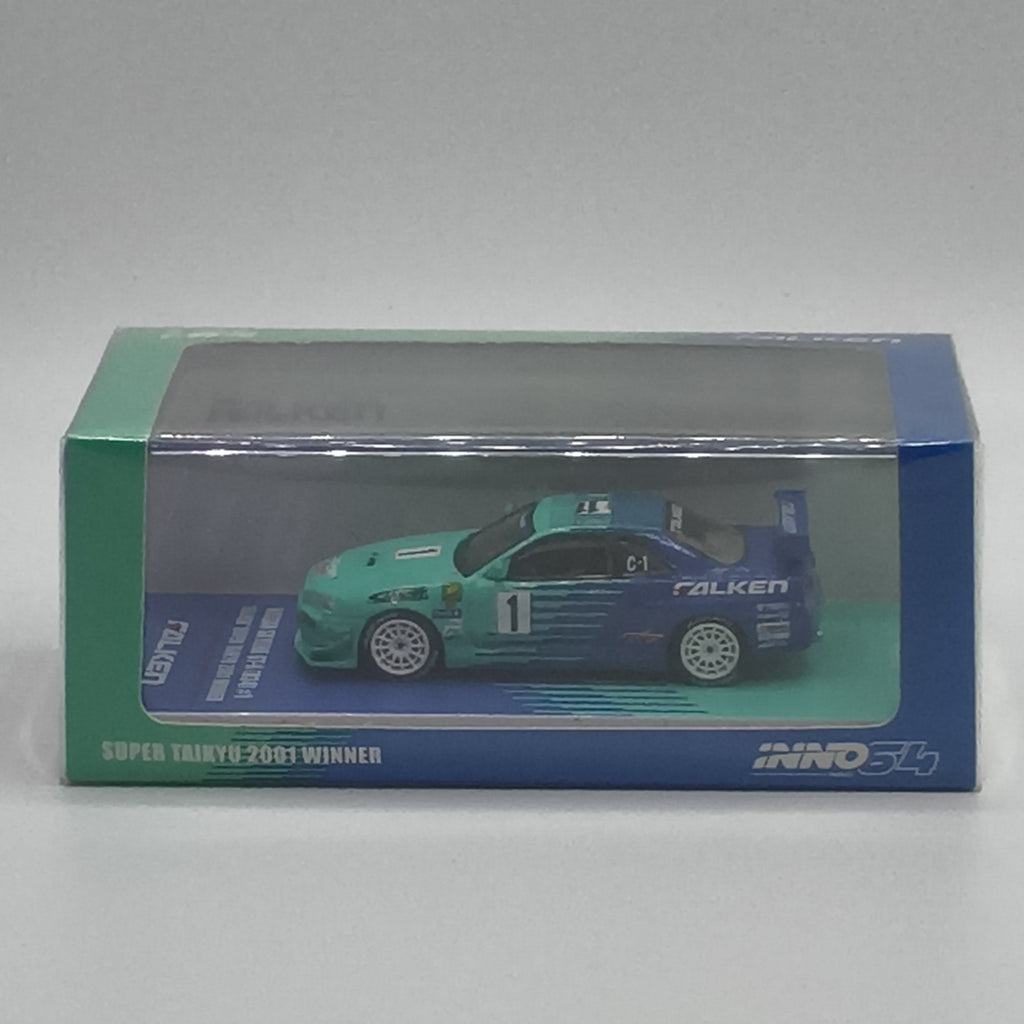 INNO64 Nissan Skyline GT-R R34 Falken 2001 Super Taikyu Winner 1:64