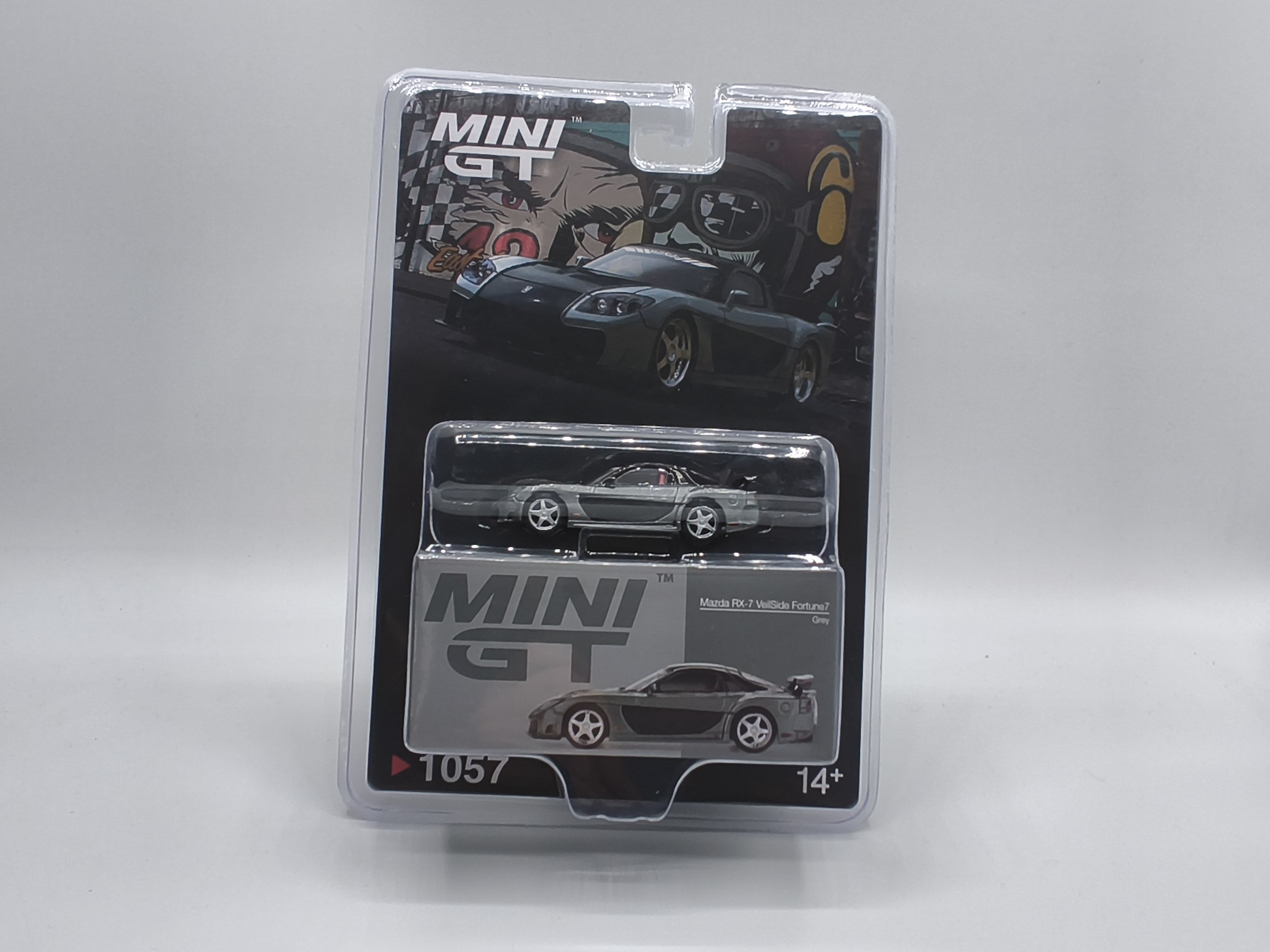 Mini GT #1057 1:64 Mazda RX-7 VeilSide – Fortune Gray