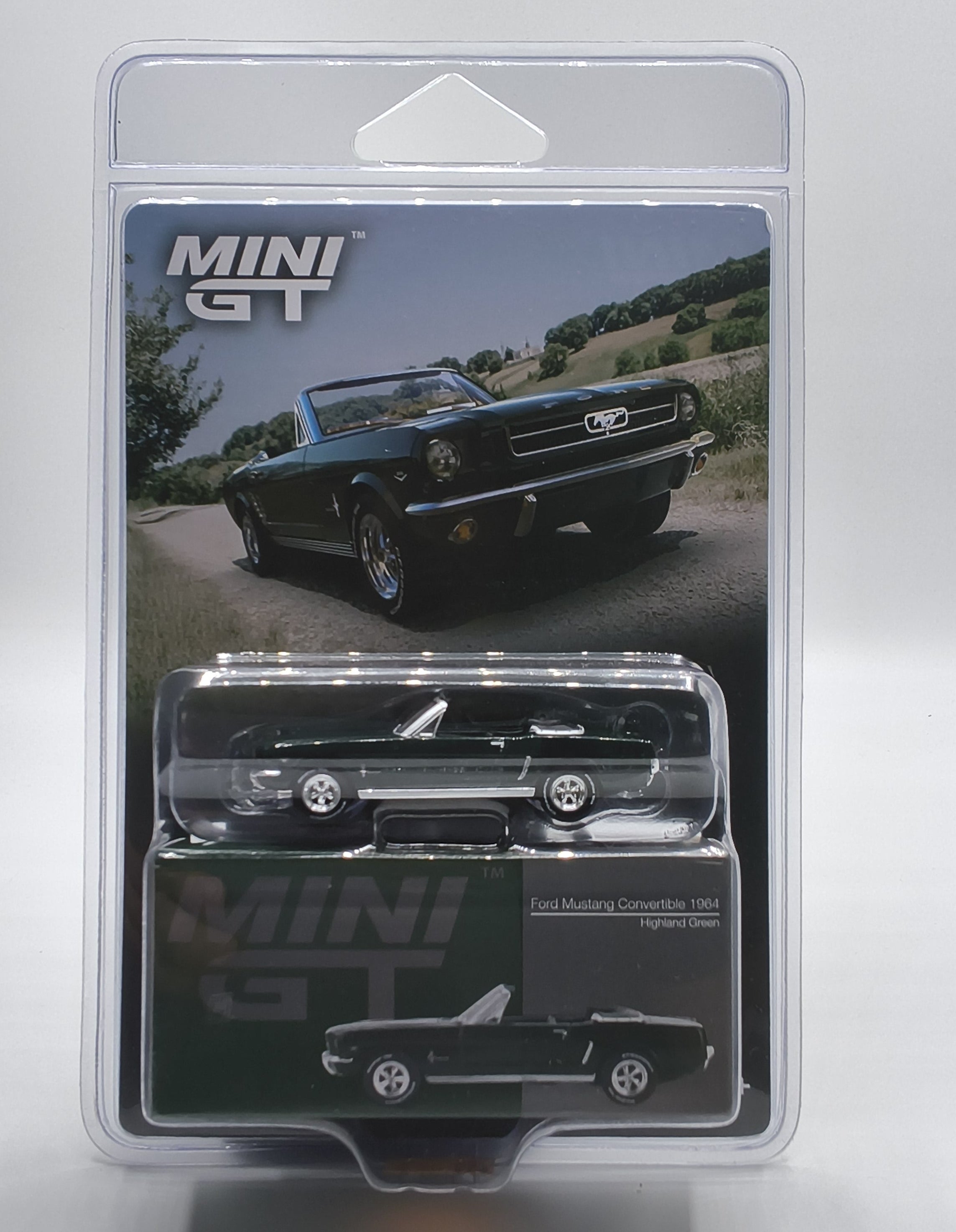 MINI GT #1166 1964 Ford Mustang Convertible – Highland Green