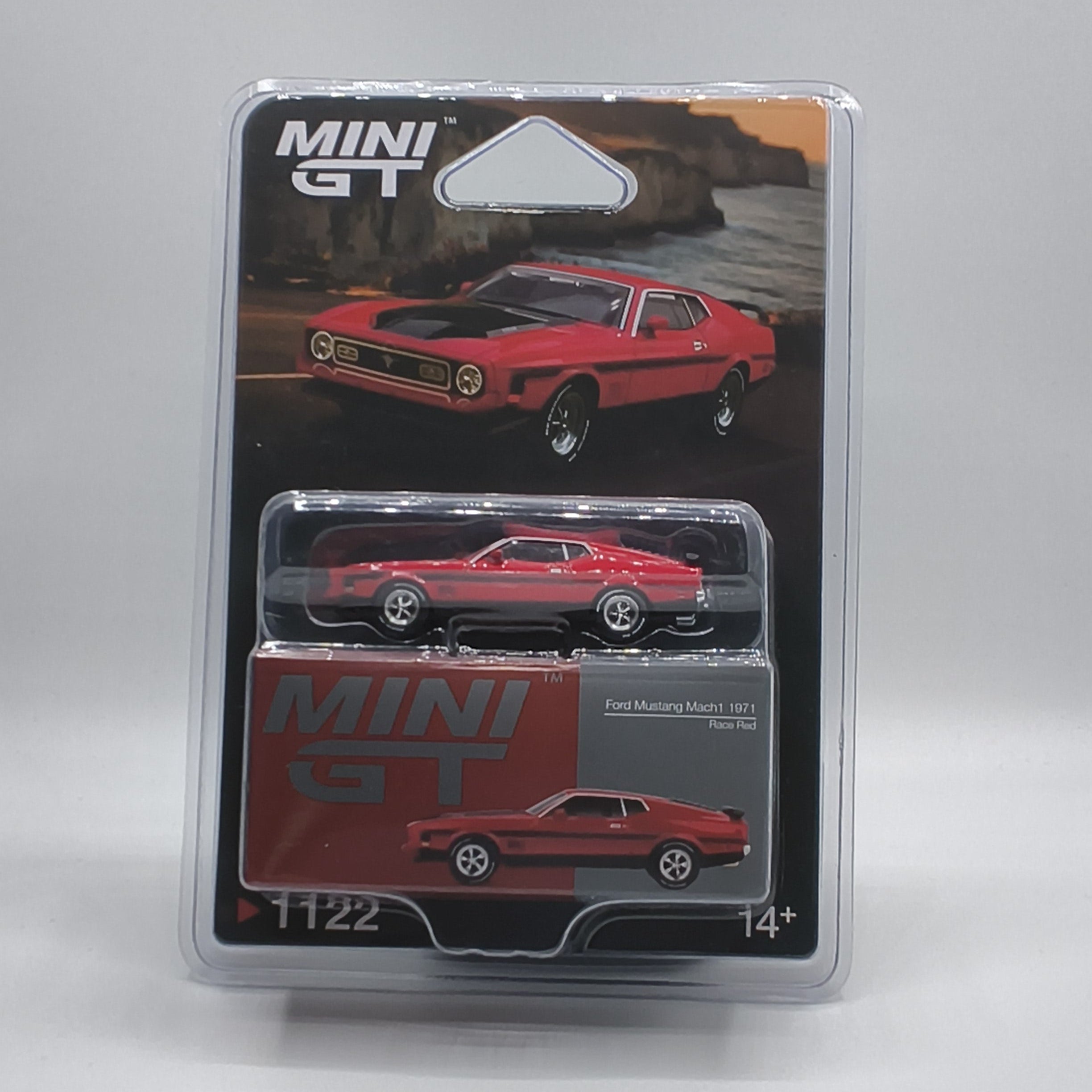 1971 Ford Mustang Mach 1 Race Red Mini GT 1/64 MGT01122