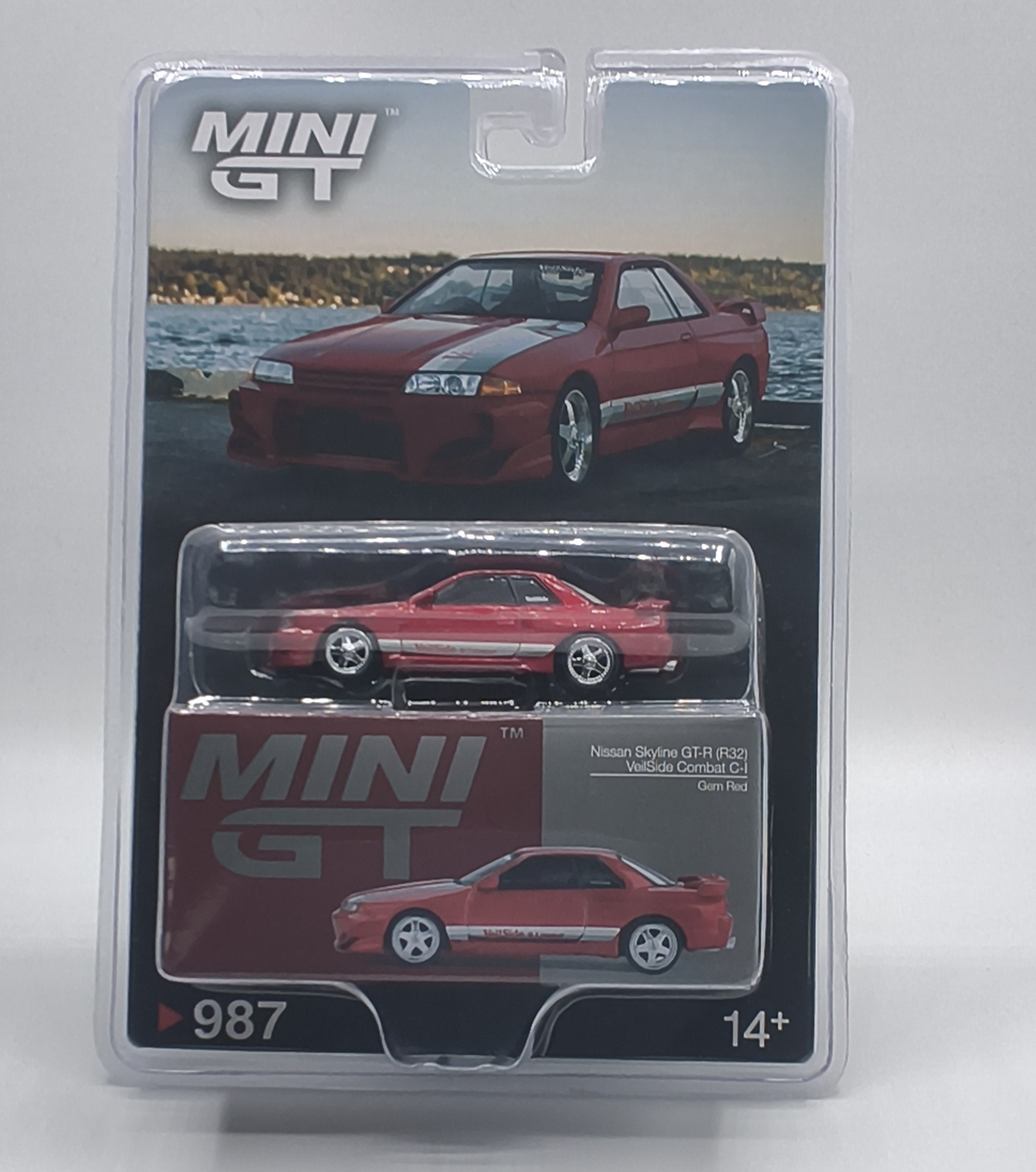 Mini Gt Nissan Skyline GT-R (R32) VeilSide Combat C-I Gem Red #987