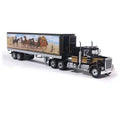 IXO Model 1976 Kenworth W900 - Black with Trailer