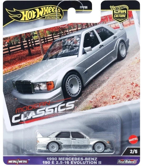 Hot Wheels Car Culture Modern Classics 1990 Mercedes-Benz 190E Evolution II
