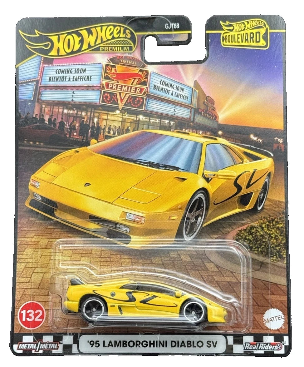 Hot Wheels Premium Boulevard '95 Lamborghini Diablo SV #132
