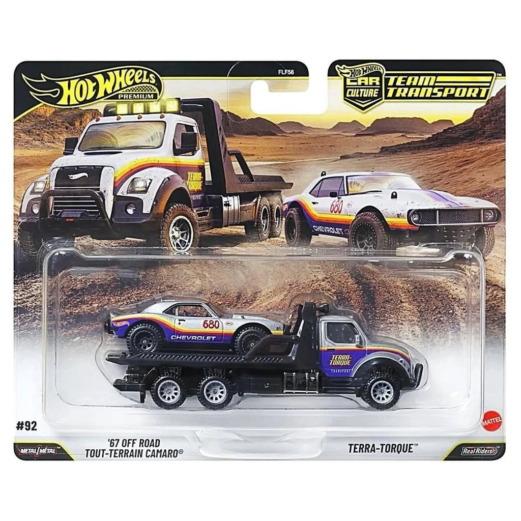 Hot Wheels Team Transport '67 Off Road Camaro & Terra-Torque #92