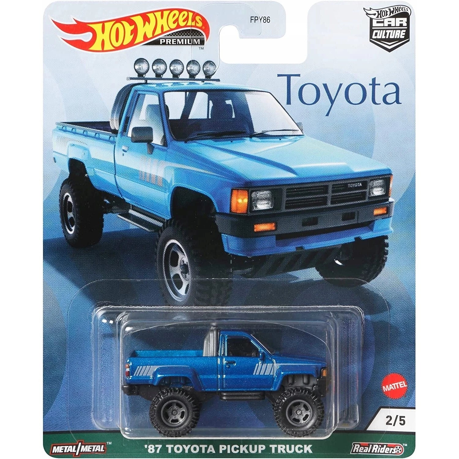 Hot Wheels Premium '87 Toyota Pick-up Truck Blue