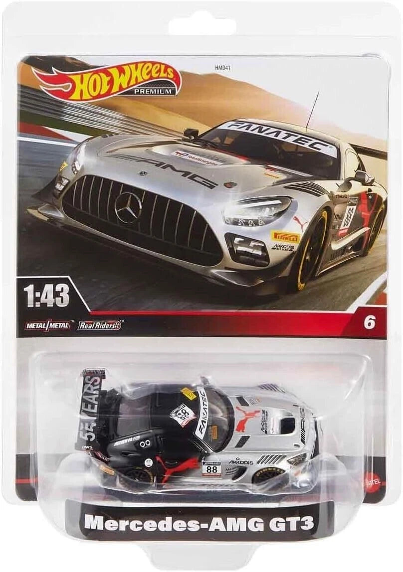 Hot Wheels Premium Real Riders Mercedes-AMG GT3 1:43