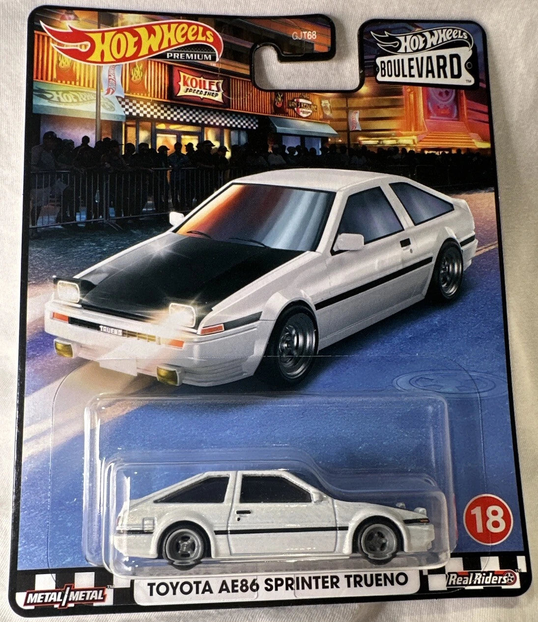 Hot Wheels Premium Boulevard Toyota AE86 Sprinter Trueno #18