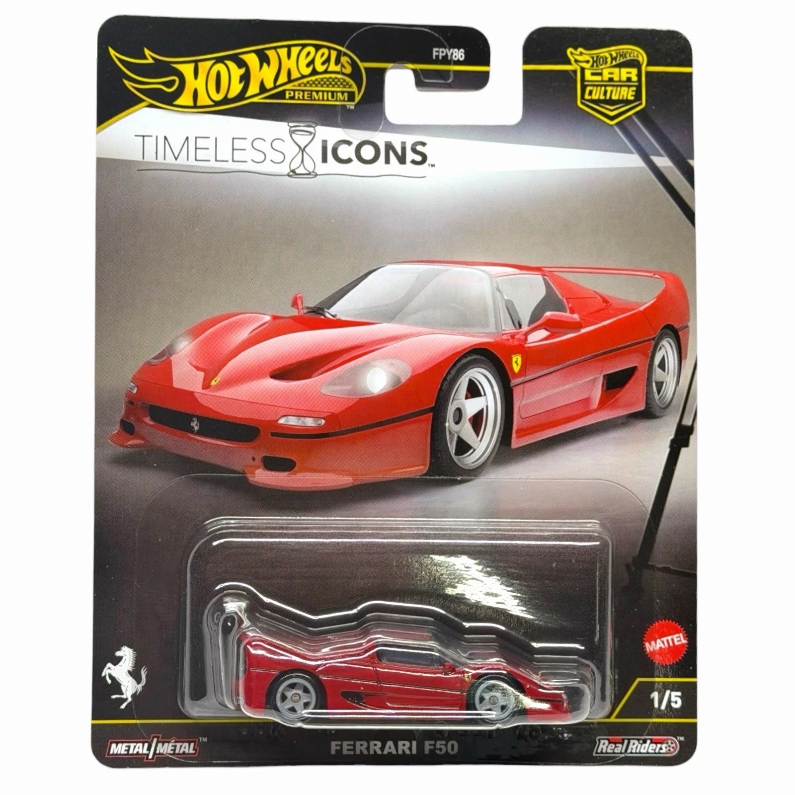 Hot Wheels 2025 Premium Car Culture Timeless Icons Ferrari F50