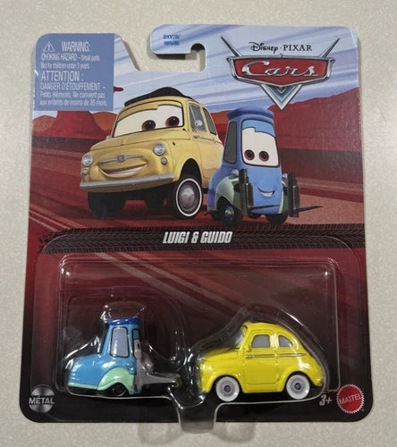 Disney Pixar Cars Luigi & Guido Die-Cast Metal Vehicles