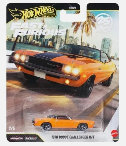 Hot Wheels  Fast & Furious 25th Anniversary 1970 Dodge Challenger R/T Orange