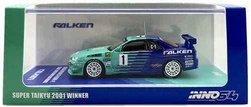 INNO64 Nissan Skyline GT-R R34 Falken 2001 Super Taikyu Winner 1:64