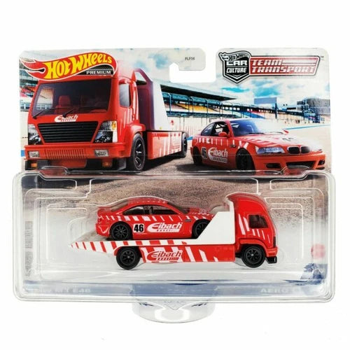 Hot Wheels Premium Car Culture Team Transport BMW M3 E46 with Aero Lift