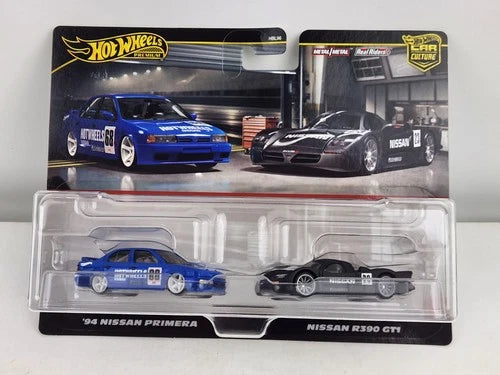Hot Wheels Premium 2-Pack '94 Nissan Primera & Nissan R390 GT1