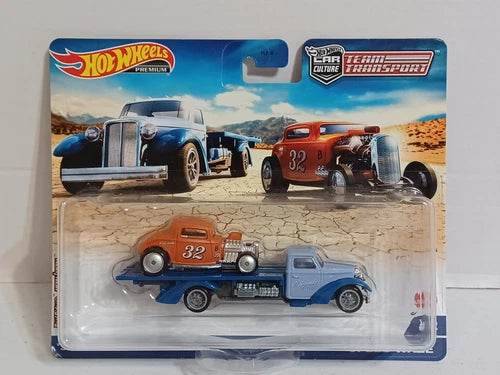 Hot Wheels Premium Car Culture Team Transport #32 '32 Ford with Speed Waze