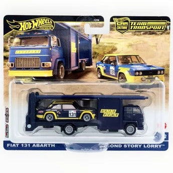 Hot Wheels Team Transport #62 Fiat 131 Abarth with Second Story Lorry